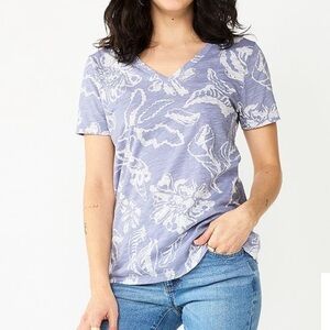 Purple Floral Tee